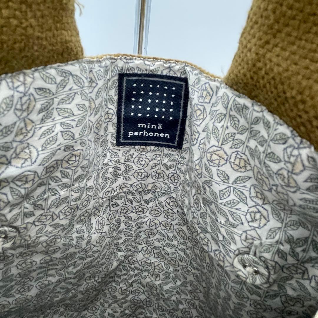 【T9】ミナペルホネン　トートバッグ　パニーニバッグ