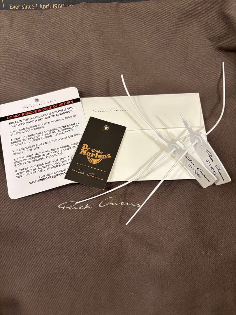 靴 Dr. Martens rick owens 1918 DMXL