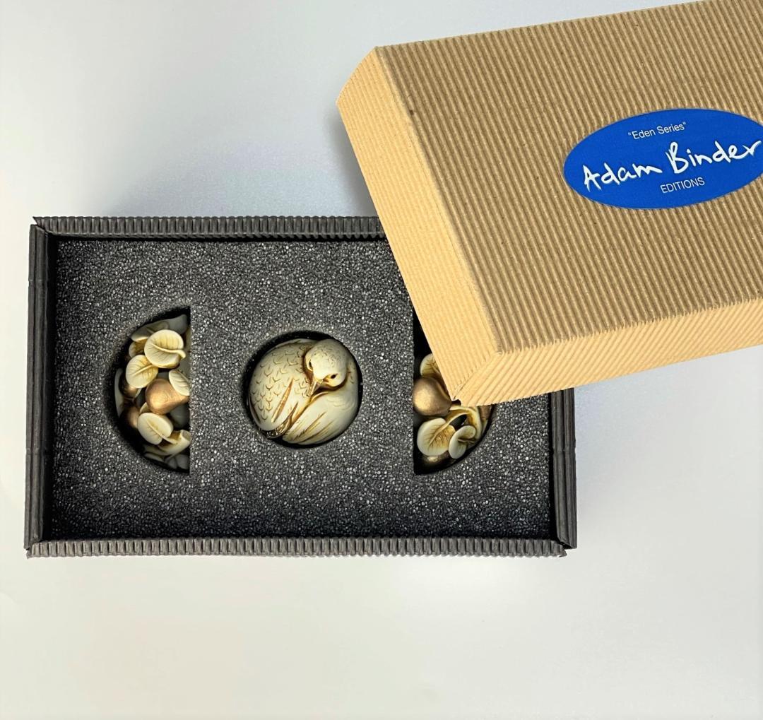 世界1000体限定 アダムバインダー 鳥 ウズラ 彫刻 フィギュア