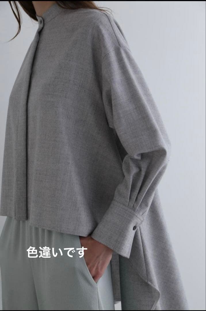 【タグ付き未使用】ピンクLE PHIL ルフィル ウールサキソニーブラウス