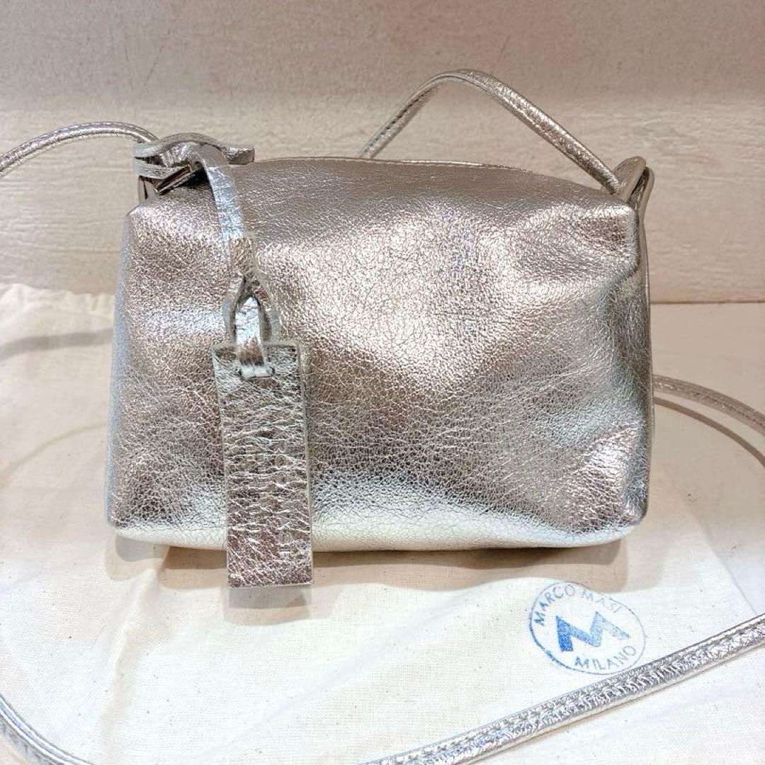 【極美品】MARCO MASI ショルダーバッグ　シルバー