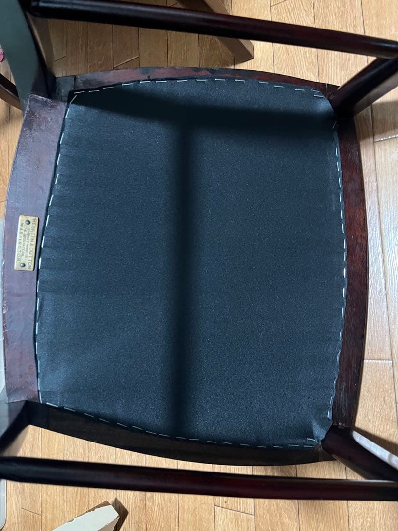 西洋家具 木製椅子 花柄クッション　※1脚での価格②