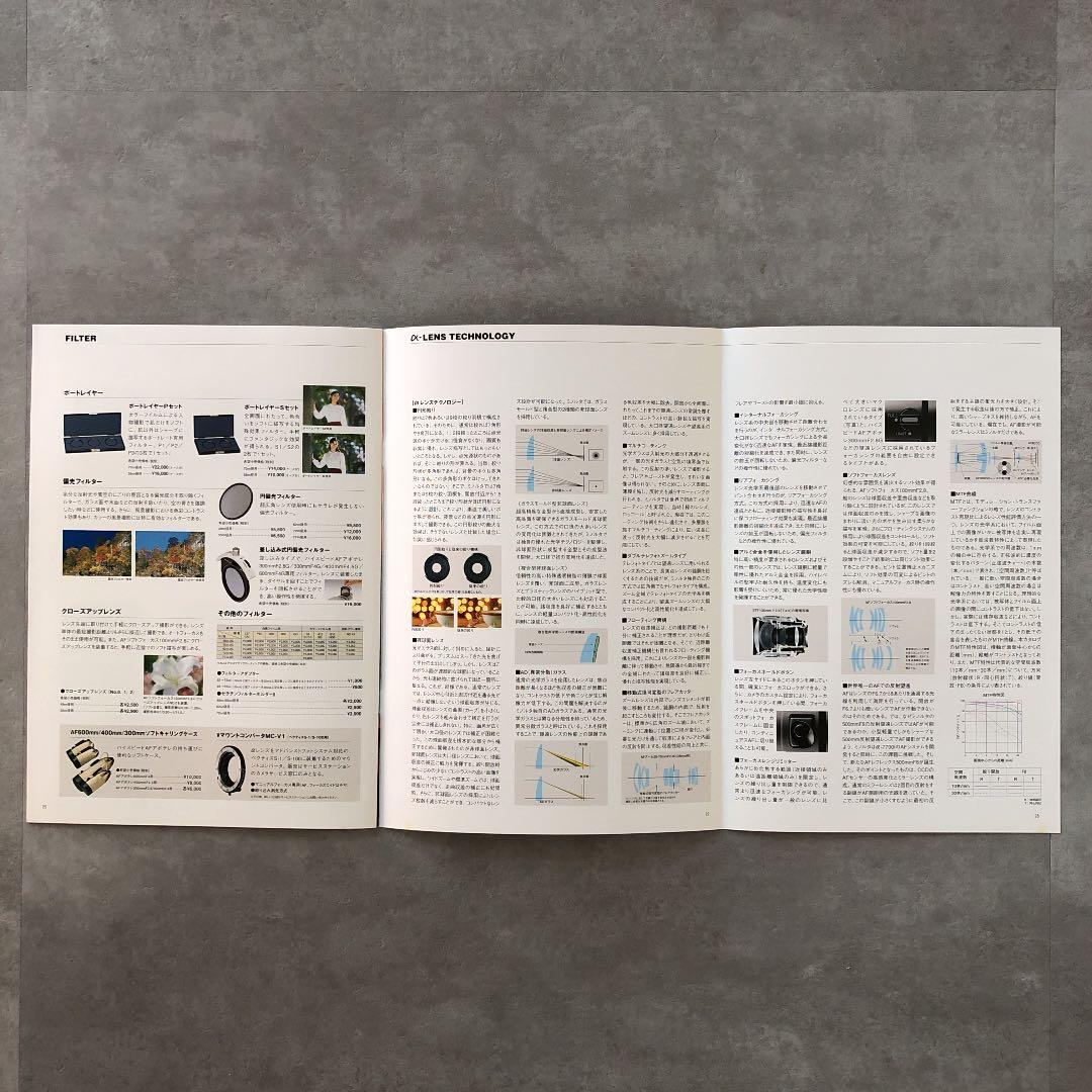 ミノルタ　αレンズ　カタログ　1999年7月15日　B