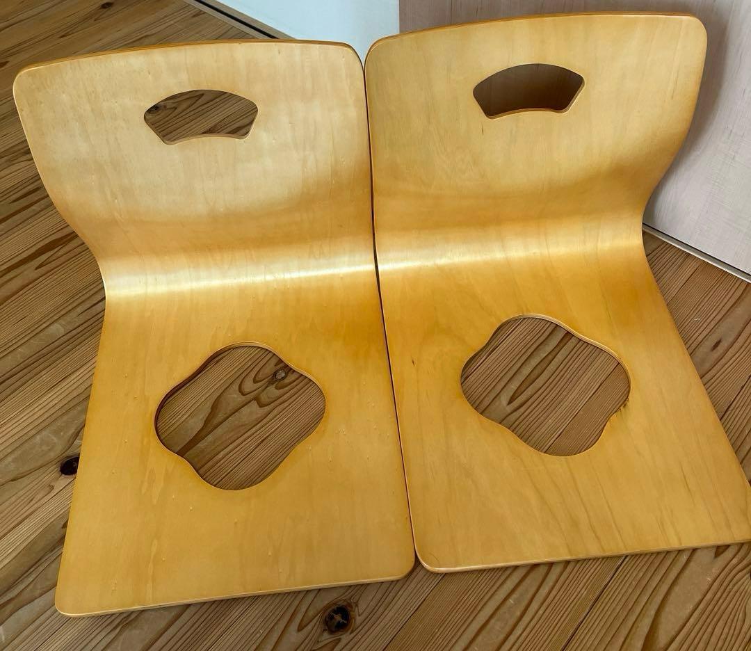木製座椅子　4客　1回使用　ほぼ新品