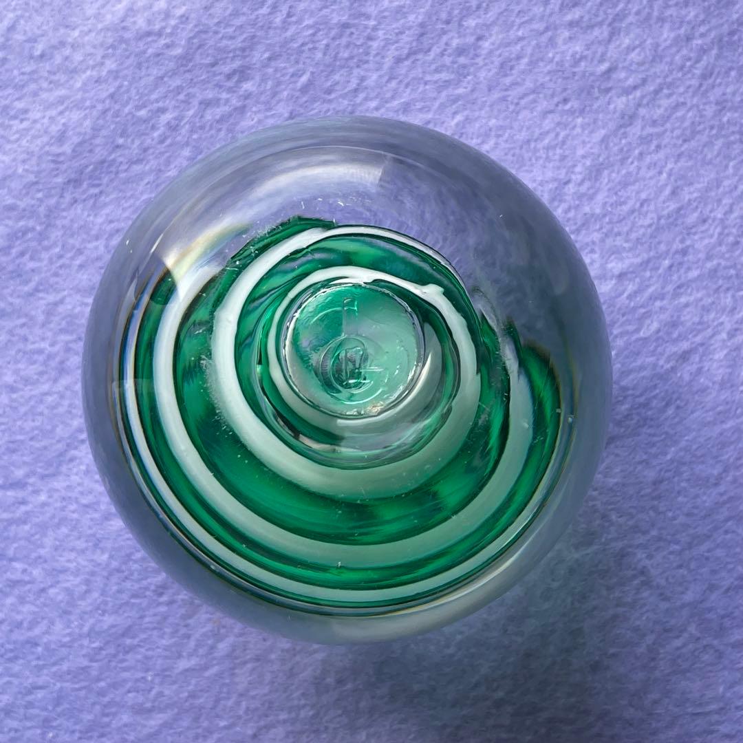 美しいペーパーウエイト インテリア 透明 うずまき