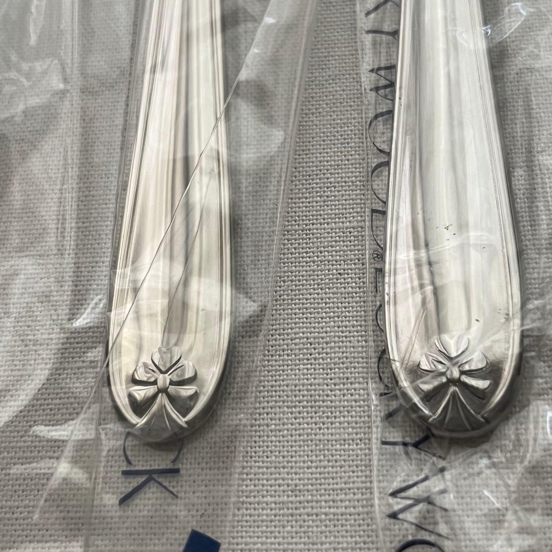 ラッキーウッド マリエッタ 18-10ステンレス リボン柄 30本 ブイヨン