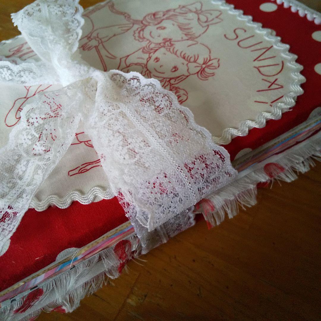 ジャンクジャーナル　マーガレット&ソフィー　ファブリックジャーナル　レトロガール