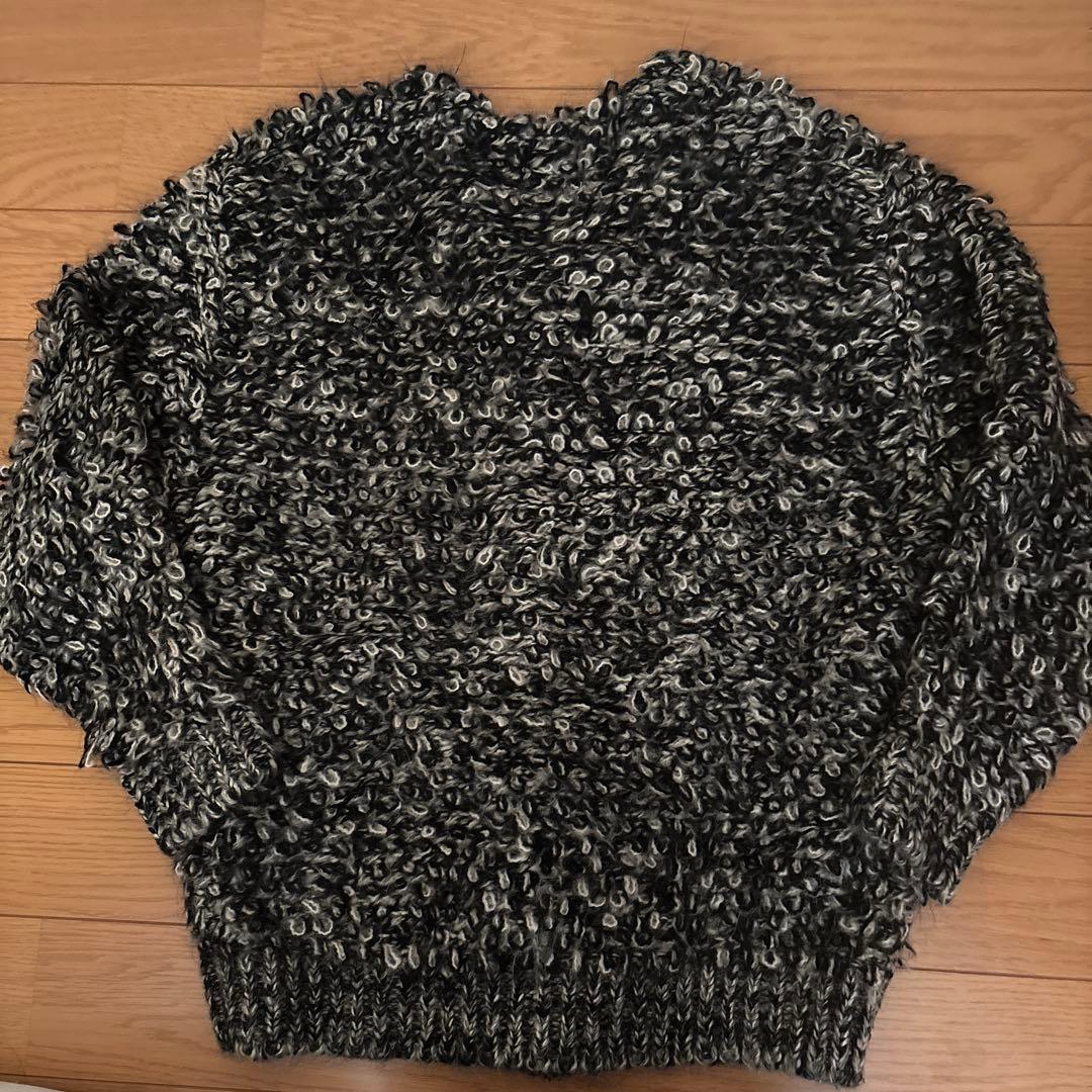 CLANE カーディガン サイズ1 ブラック・ホワイト系