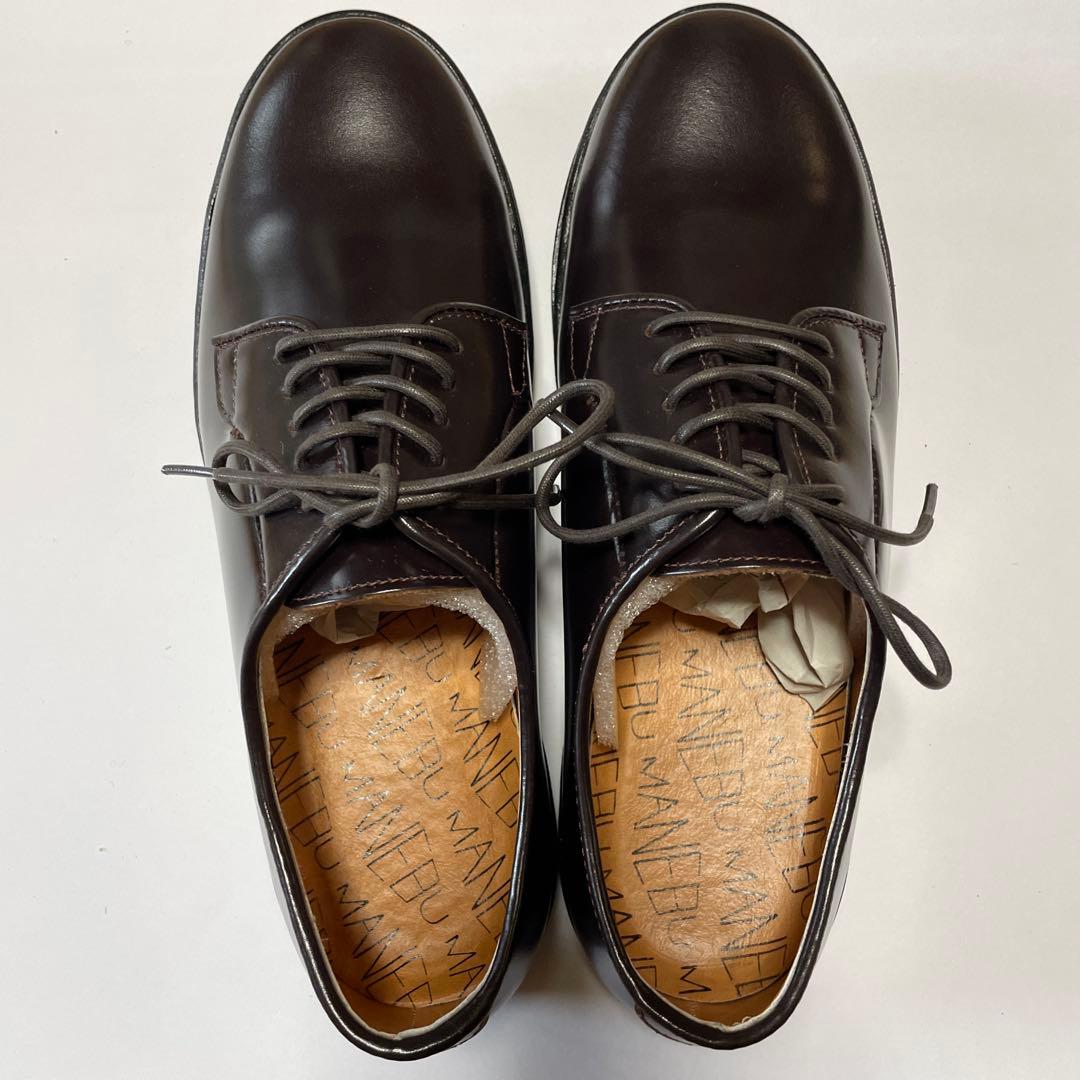 MANEBU HIHIN ブラウン 41 レザーシューズ