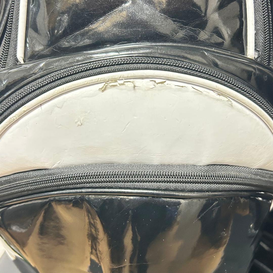 キャロウェイ　キャディバッグ　ブラック×ホワイト　エナメル　9.5型