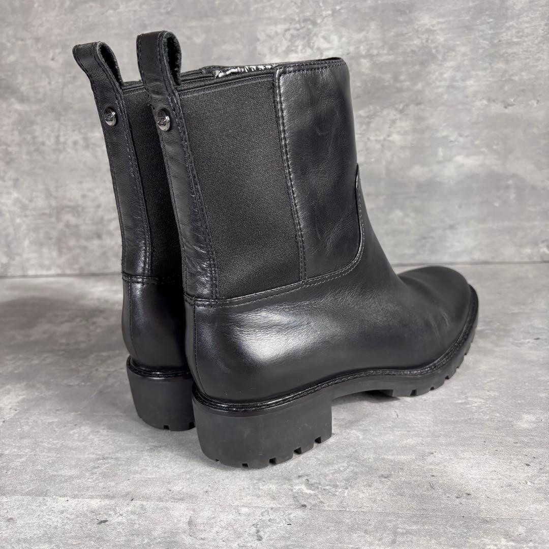 COLE HAAN コールハーン　チェルシーブーツ　サイドゴア　厚底　24㎝ 黒