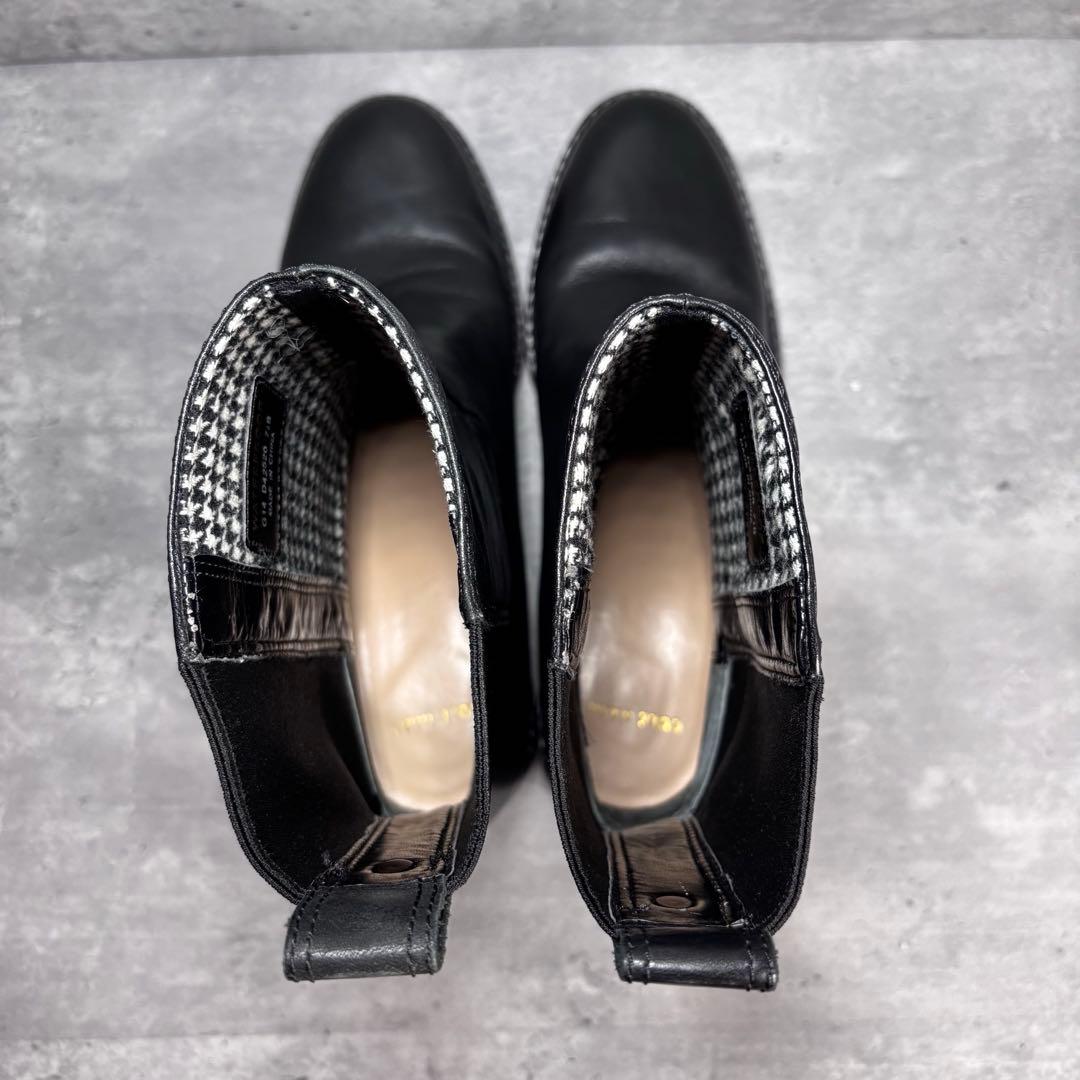 COLE HAAN コールハーン　チェルシーブーツ　サイドゴア　厚底　24㎝ 黒