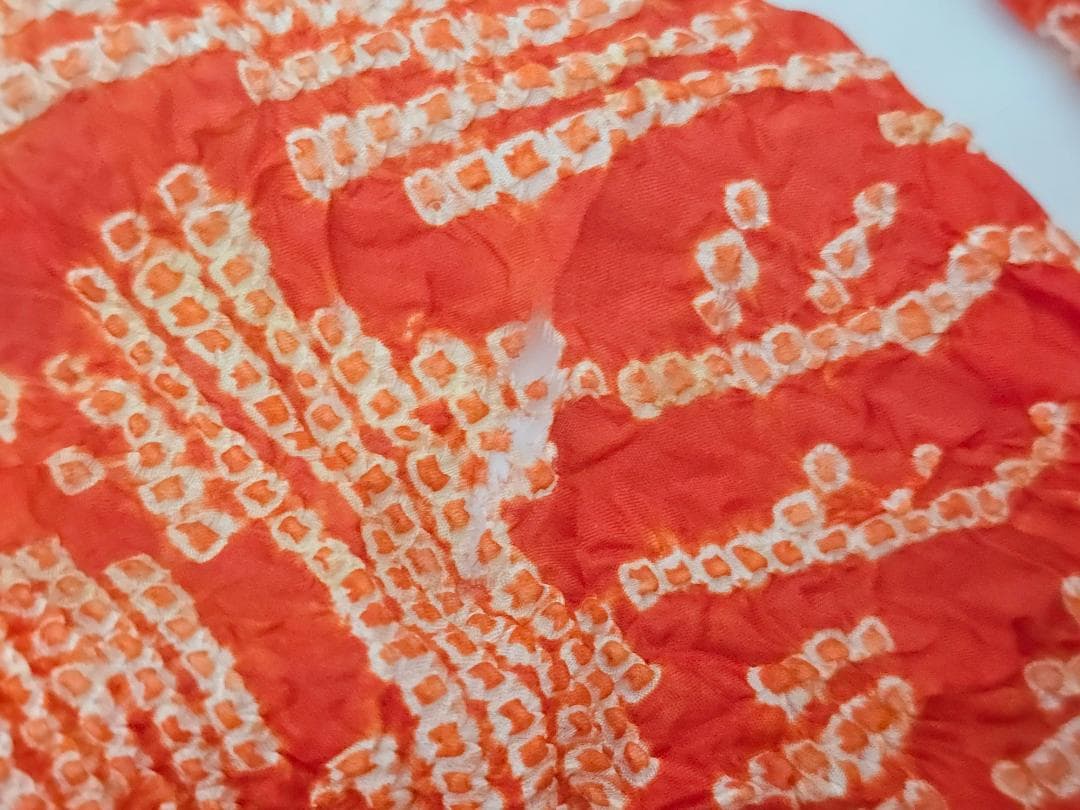 七五三　5歳～　アンティーク 正絹　着物　セット　女の子 c90