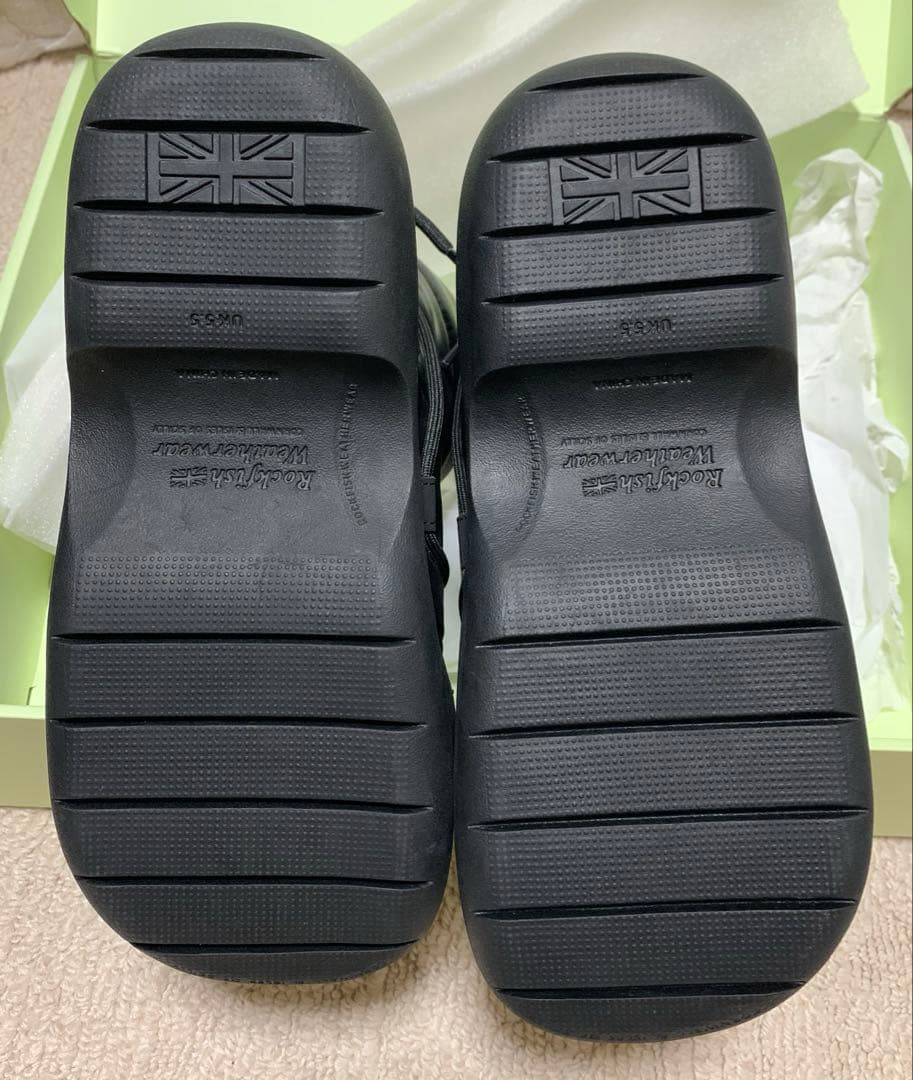スノーブーツ　黒　ロックフィッシュヴェーザーウェア