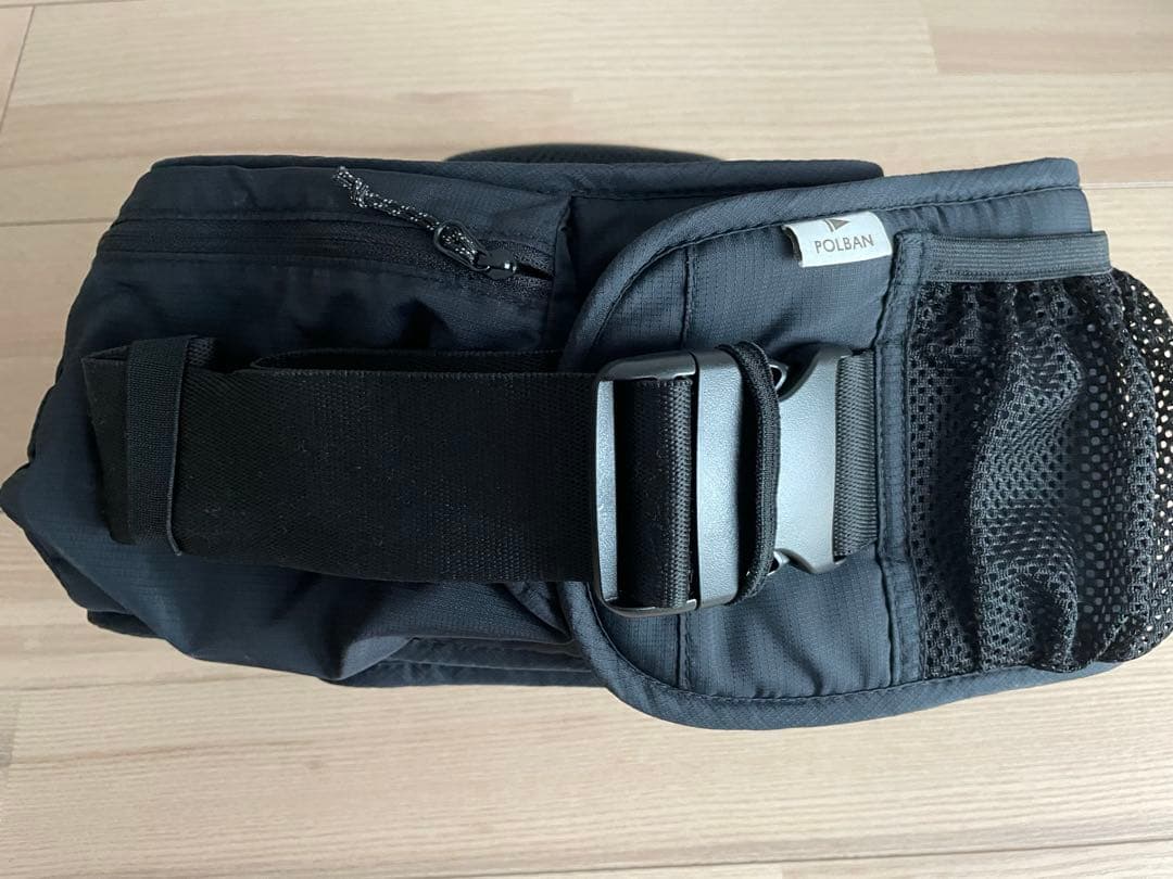 POLBAN ADVANCE ヒップシート　ブラック　【ショルダーベルト付き】