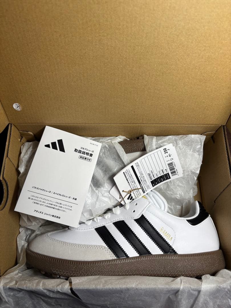 アディダスオリジナルス サンバ ゴルフ 未使用　size25.0㎝
