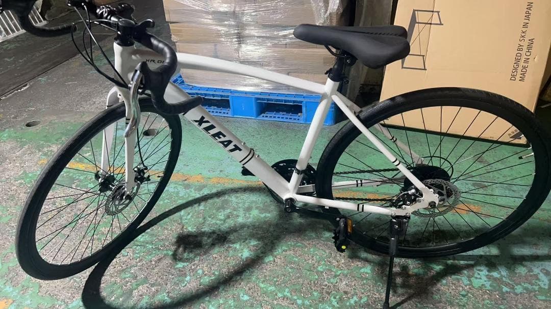 中古美品ロードバイク 自転車 初心者 21段変速　ホワイト