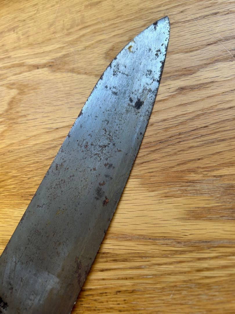 包丁　東京　東國鋼作　刃渡り約24cm ずっしりとした厚い刀身