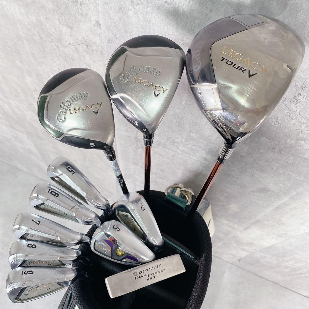 V838 キャロウェイ ゴルフクラブ メンズ フルセット レガシー 白 緑