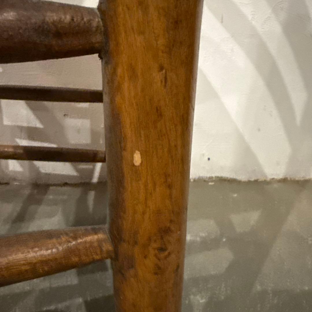 ヴィンテージ　ダイニングチェア　カフェチェア　藁座面　2