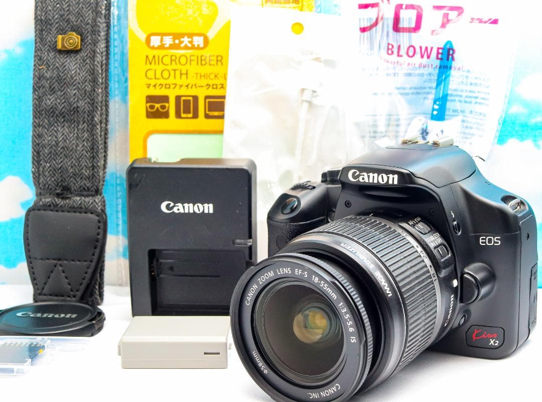 キャノン Canon Kiss x2⭐️カンタン操作⭐️スマホに転送⭐️一眼レフ