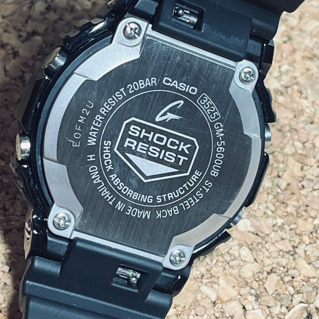 美品カシオG-SHOCK /GMー5600UBー1JFブラックメタルカバード