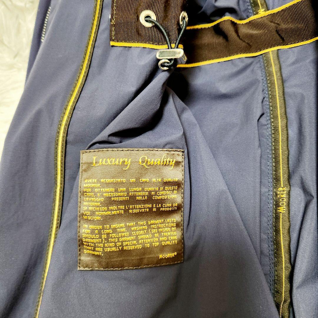 【美品】MooRER ムーレー LOBELIA ストレッチ ナイロンジャケット紺