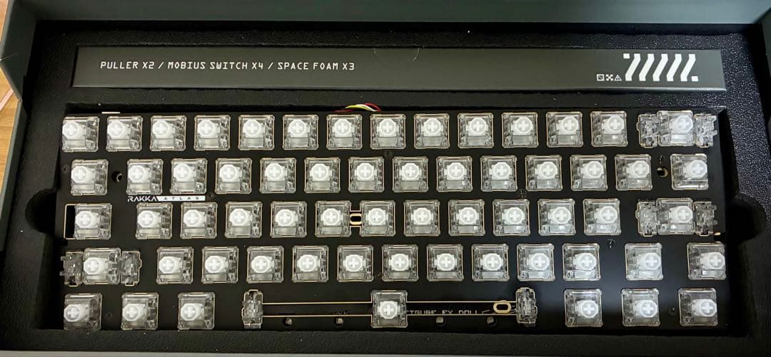 キーボード Rakka 60 Atlas 7U + Wuque Flux Switch