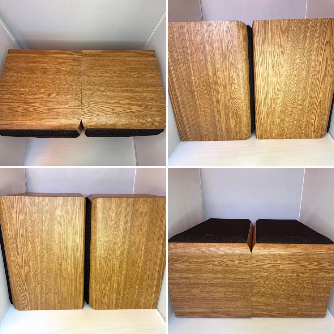 DENON スピーカー　２台セット　デノン　ウーファーオレンジ　動作確認済み