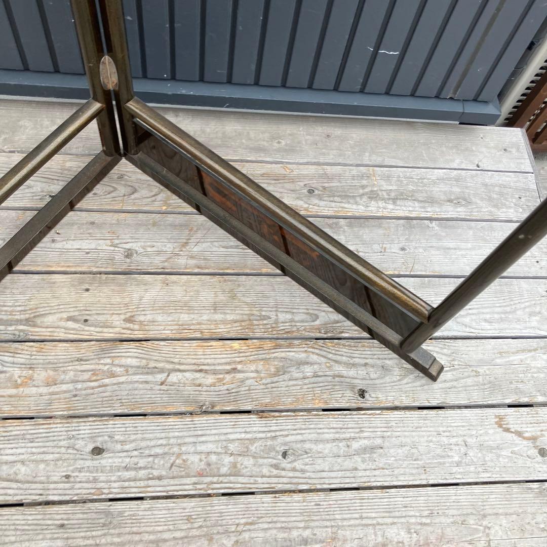 昭和レトロ 和風 漆塗り 衣桁 衣紋掛け 古道具 ハンガーラック 和家具 着物