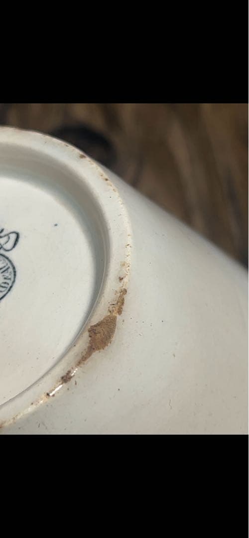 ヴィエイヤールボルドー窯　アンティーク　ジャムポット