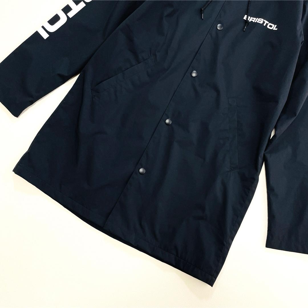 6639 FCRBブリストル　ロングコート　ロングコーチジャケット　ブラック