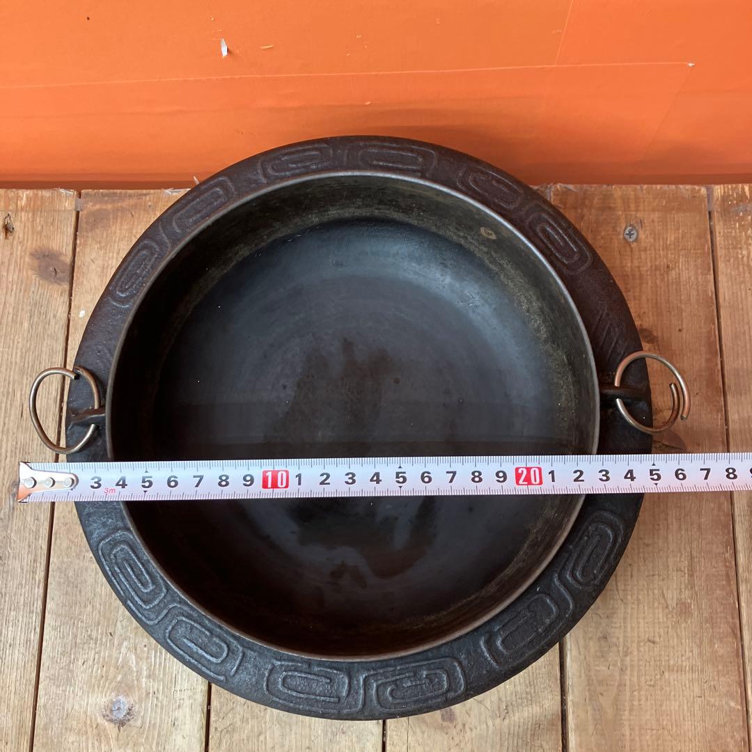 D-５ 南部鉄器 すき焼き鍋 いろり鍋 囲炉裏 五徳 鉄鍋 和食器 骨董