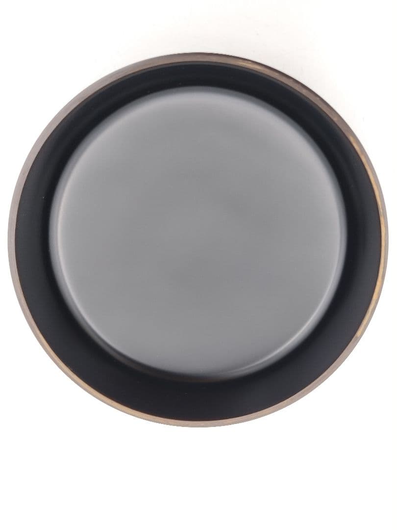 c331 【新品・未使用】平棗 黒無地 前瑞春斎　木箱 茶道具