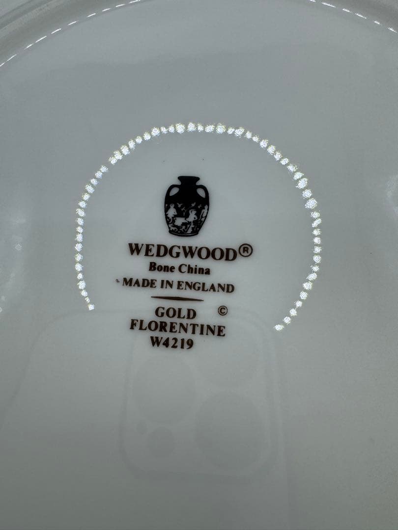 ウェッジウッド フロレンティーン　ゴールド　プレート　ソーサー　皿　5枚　黒壺