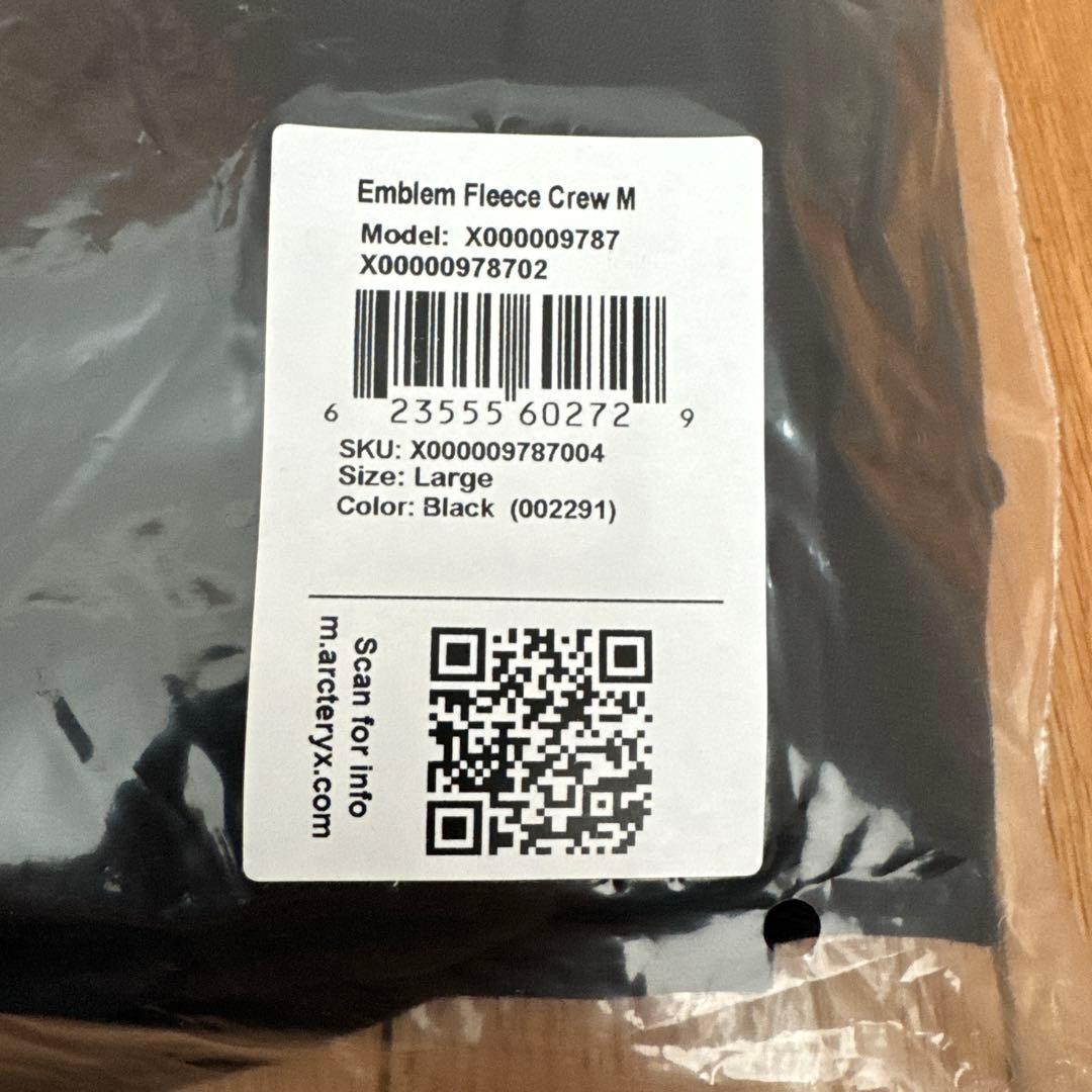 アークテリクス　エンブレム フリース クルー メンズ　L ARC'TERYX