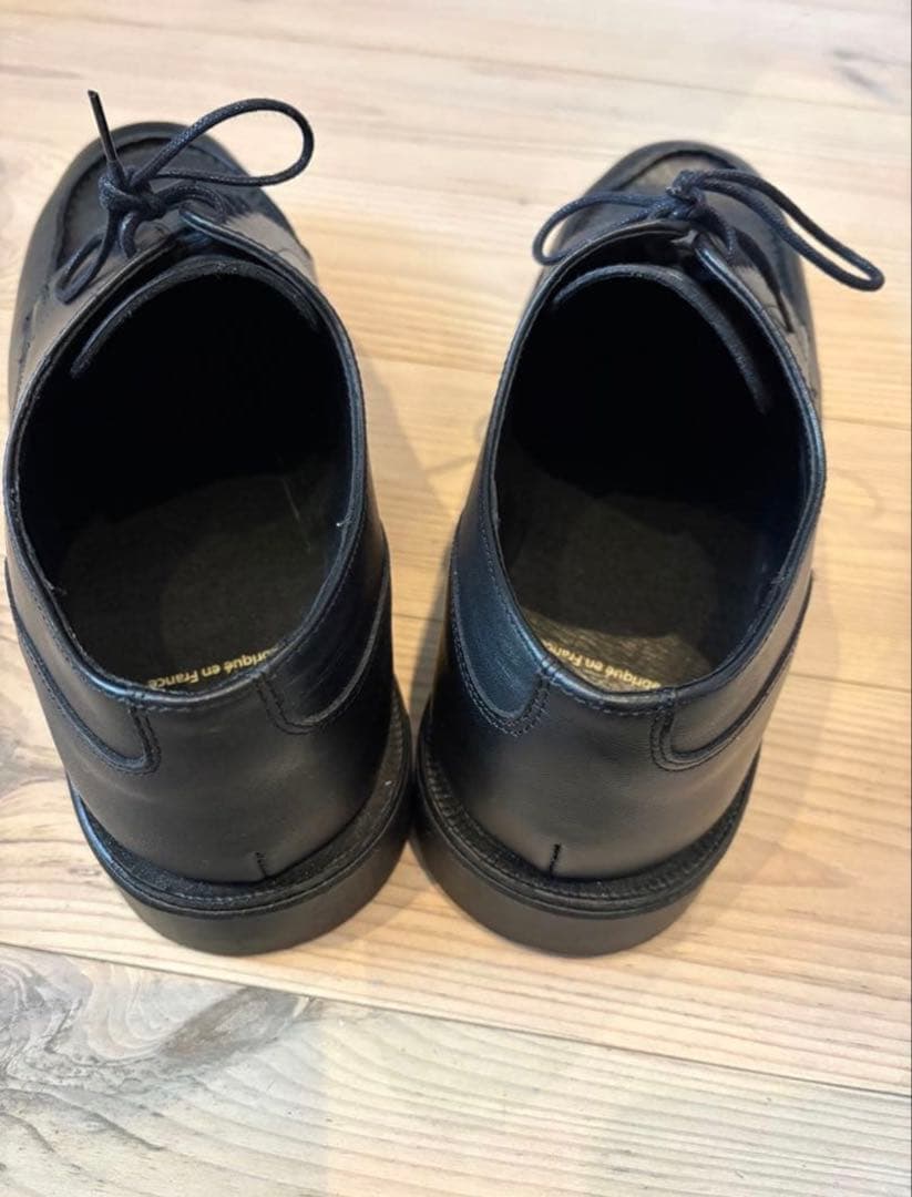 試し履きのみKLEMAN ブラックレザーシューズ28cm