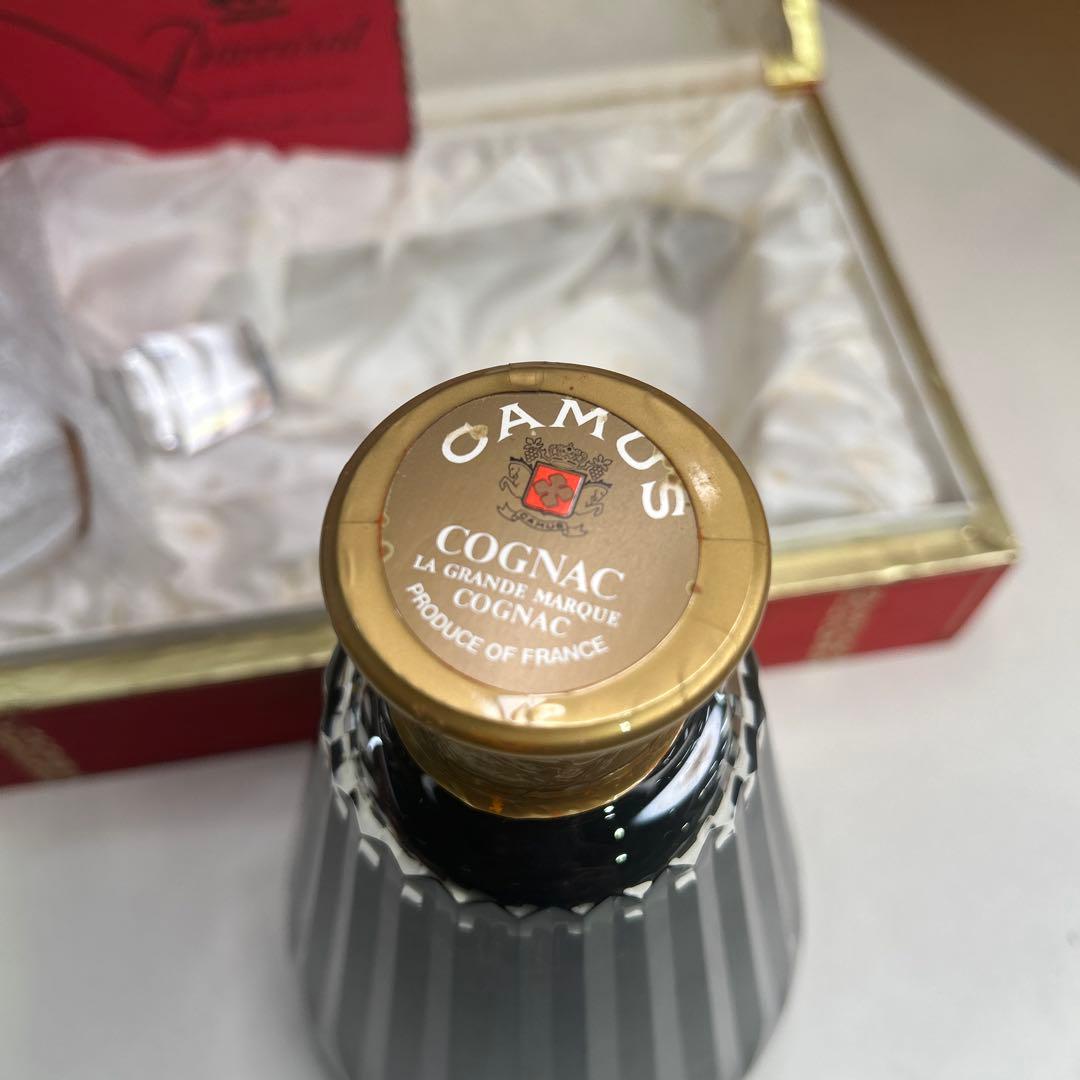 5610 【未開栓】CAMUS コニャック バカラカラフェ 化粧箱付き