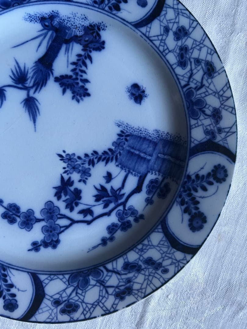 Japon Creil montereau ジャポニズム　藍色　フランス