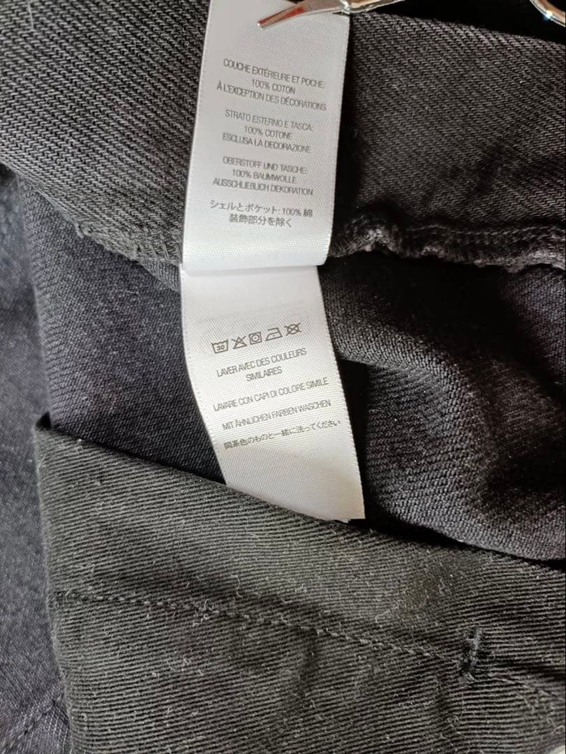 34:Supreme Baggy Jean 25SS Black バギージーンズ