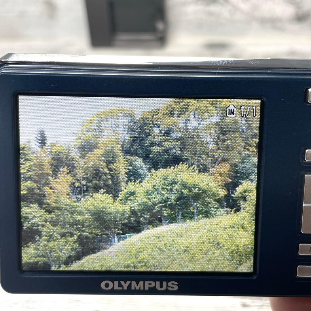 【極美品】オリンパス FE-4030 ライトブルー バッテリー 充電器付き