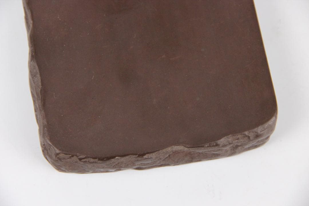 堀尾卓司 赤間硯 芭蕉研 栞付/玉弘堂/御硯司/銘有/書道具 ED11-24