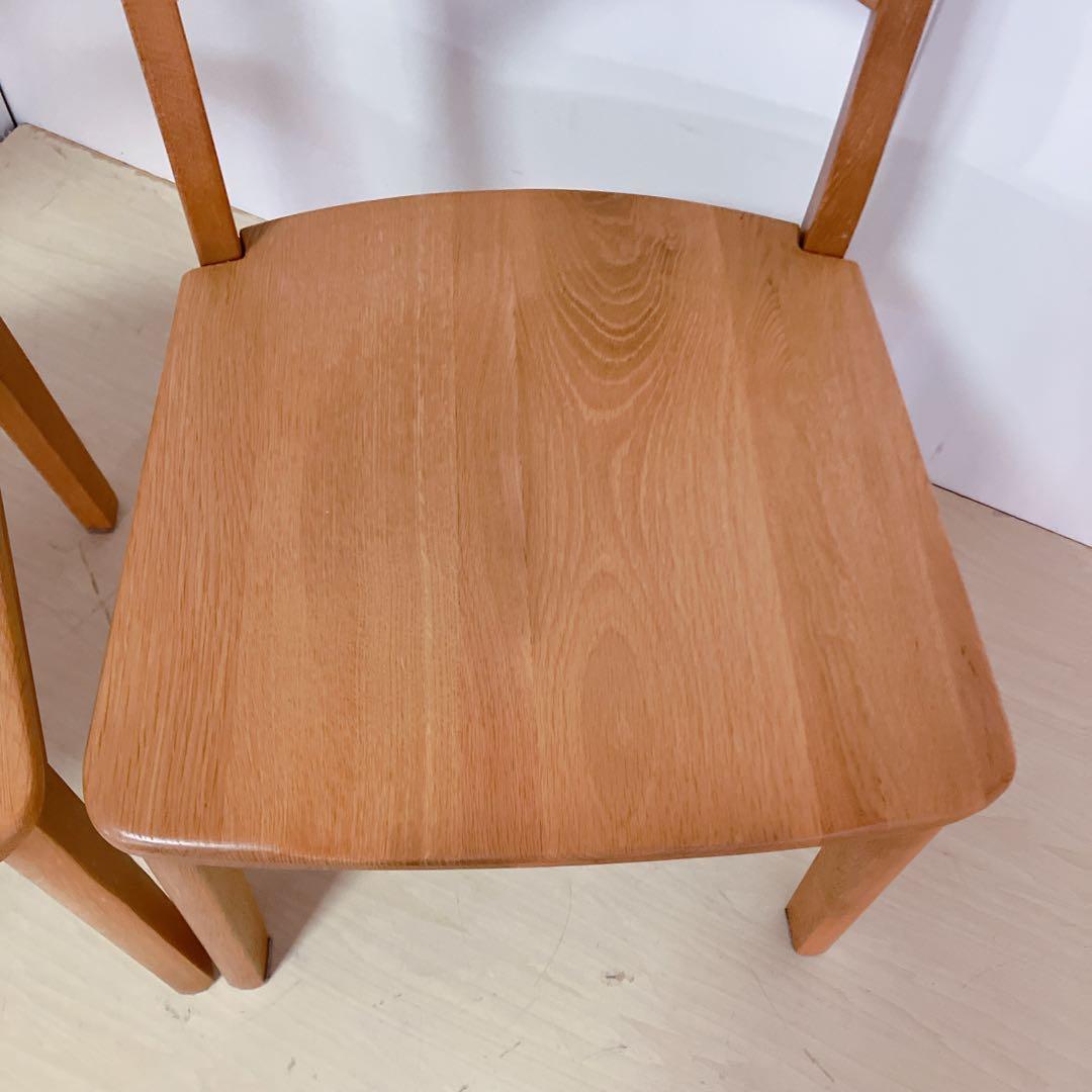 木製　ダイニングチェア　2脚セット　北欧　アームレスチェア　カントリー