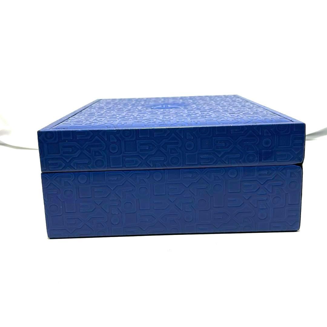 純正 ロレックス ジュエリーボックス 鍵付き ブルー アクセサリーケース ブルー