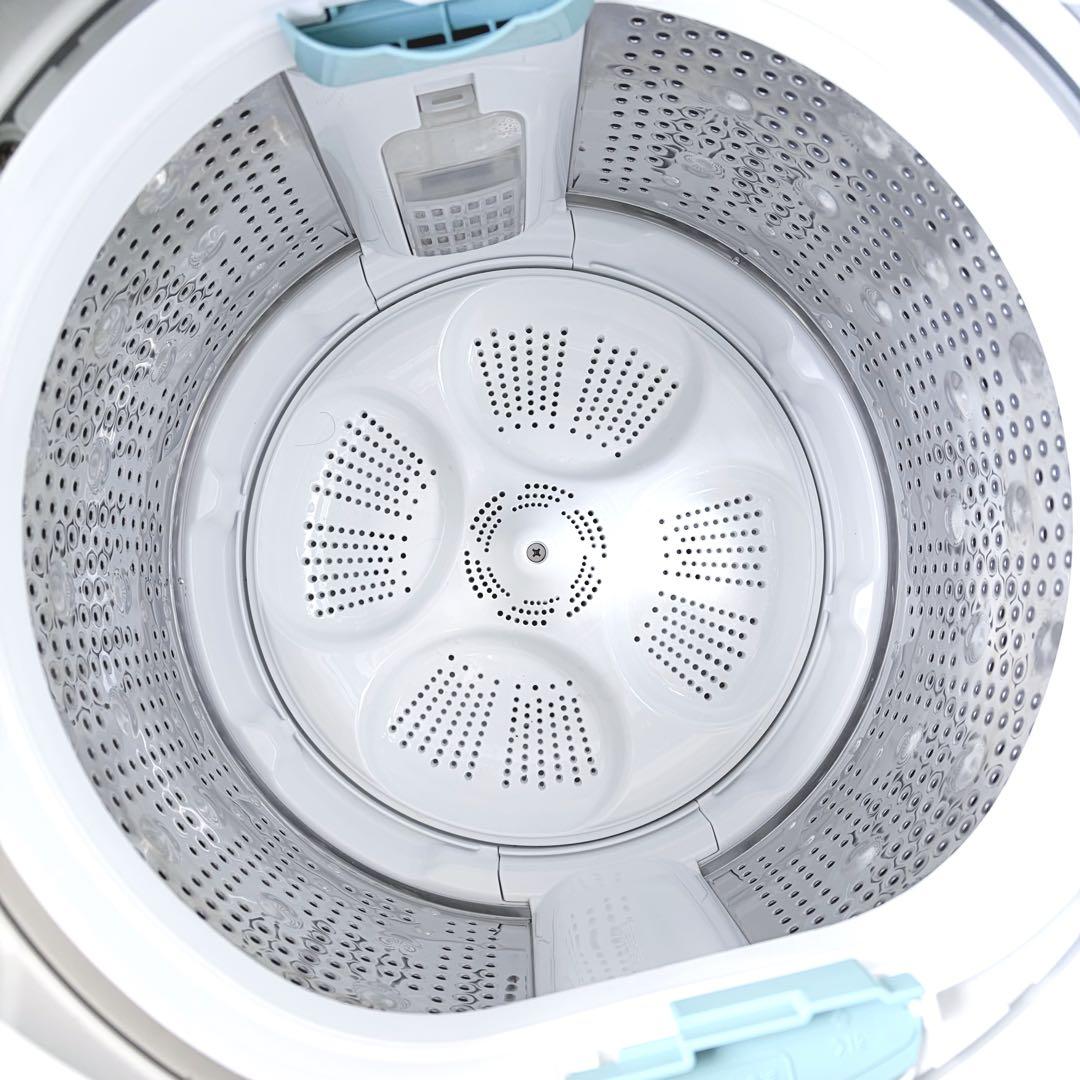 運搬取付無料！清潔ホワイト純正日立コンパクト大容量全自動洗濯機！完動超美品！