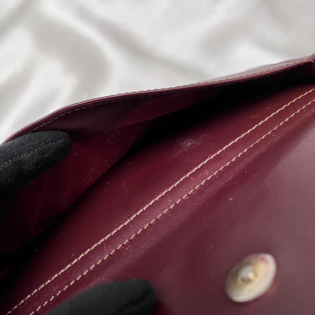 ◇美品◇カルティエ　マストライン　ミニショルダーバッグ　ボルドー　カーフレザー