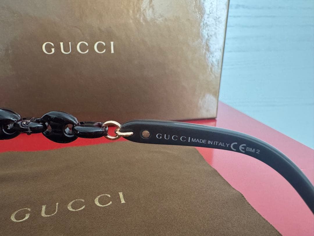 GUCCI サングラス　ダークブラウン 大きめ