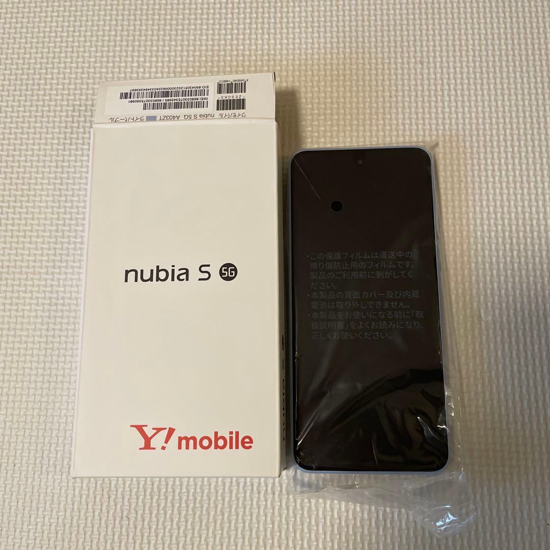 【新品未使用】nubia S 5G Y!mobile 本体