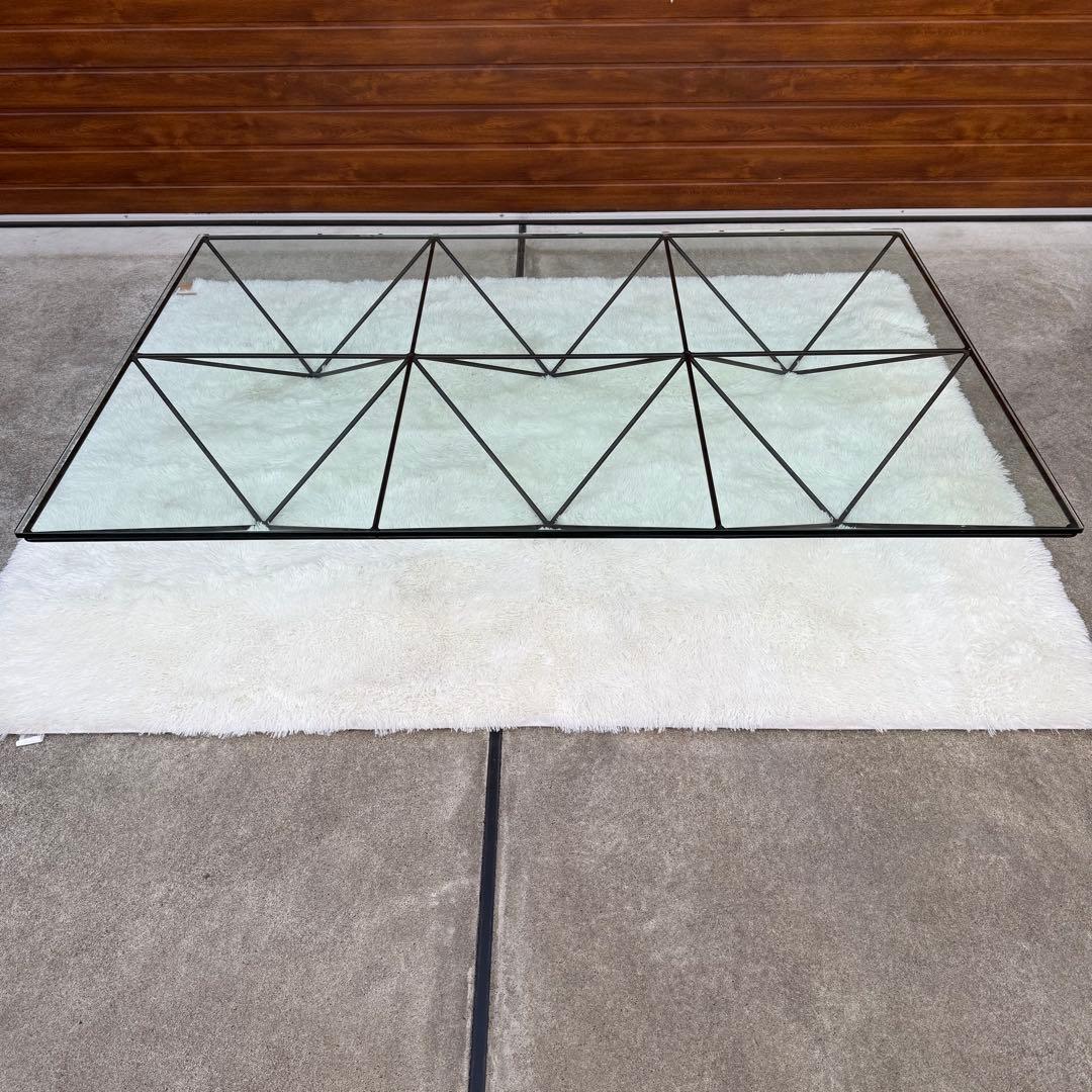 美品 B&B italia ALANDA ガラステーブル 購入価格67万