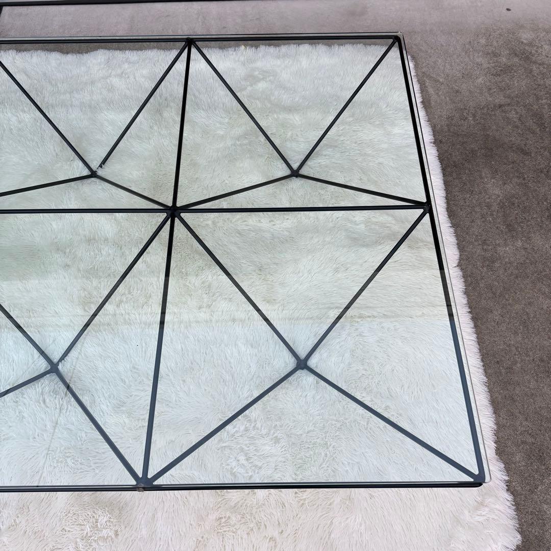 美品 B&B italia ALANDA ガラステーブル 購入価格67万